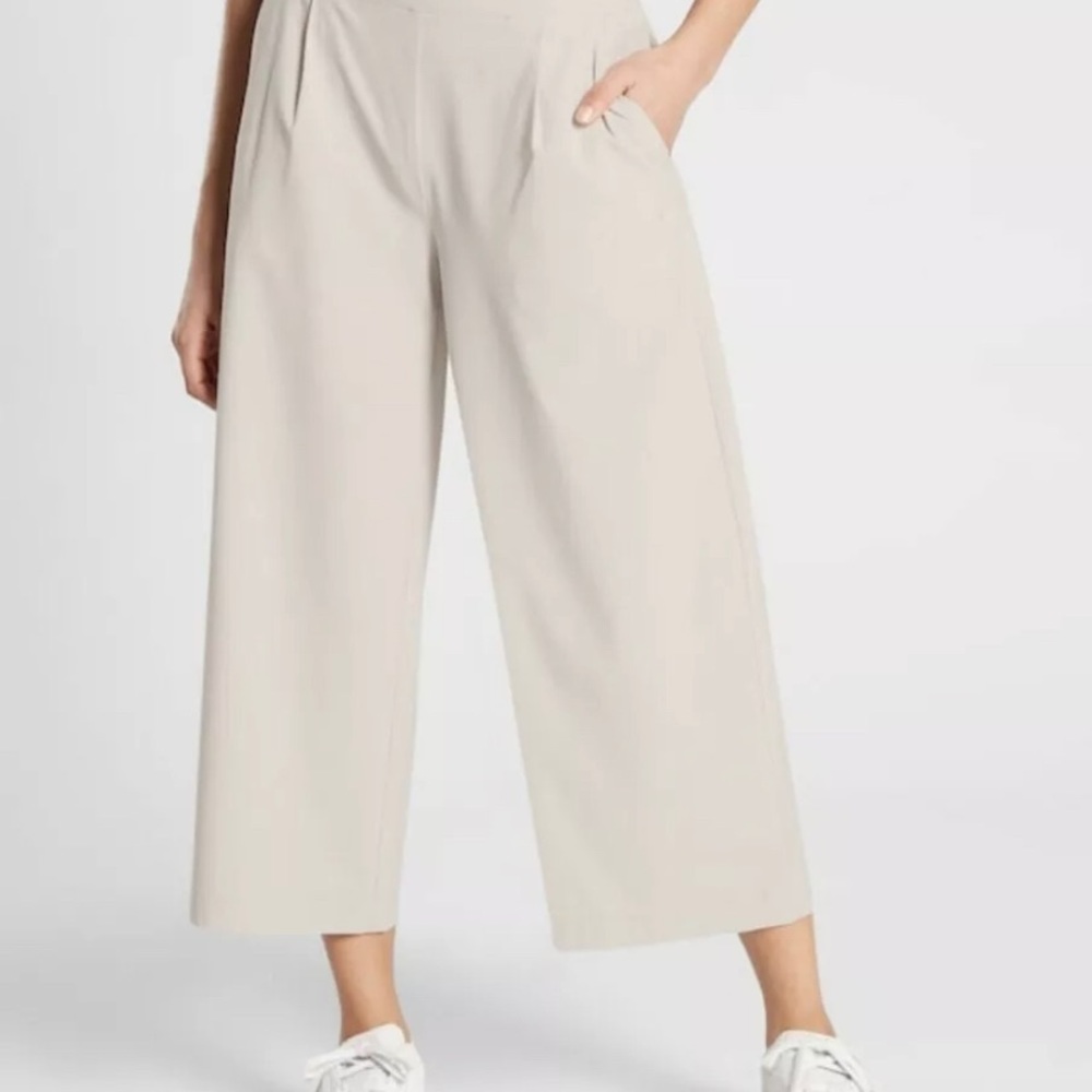 Athleta wide leg crops